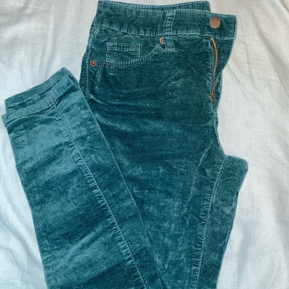 universal thread teal green suede pants